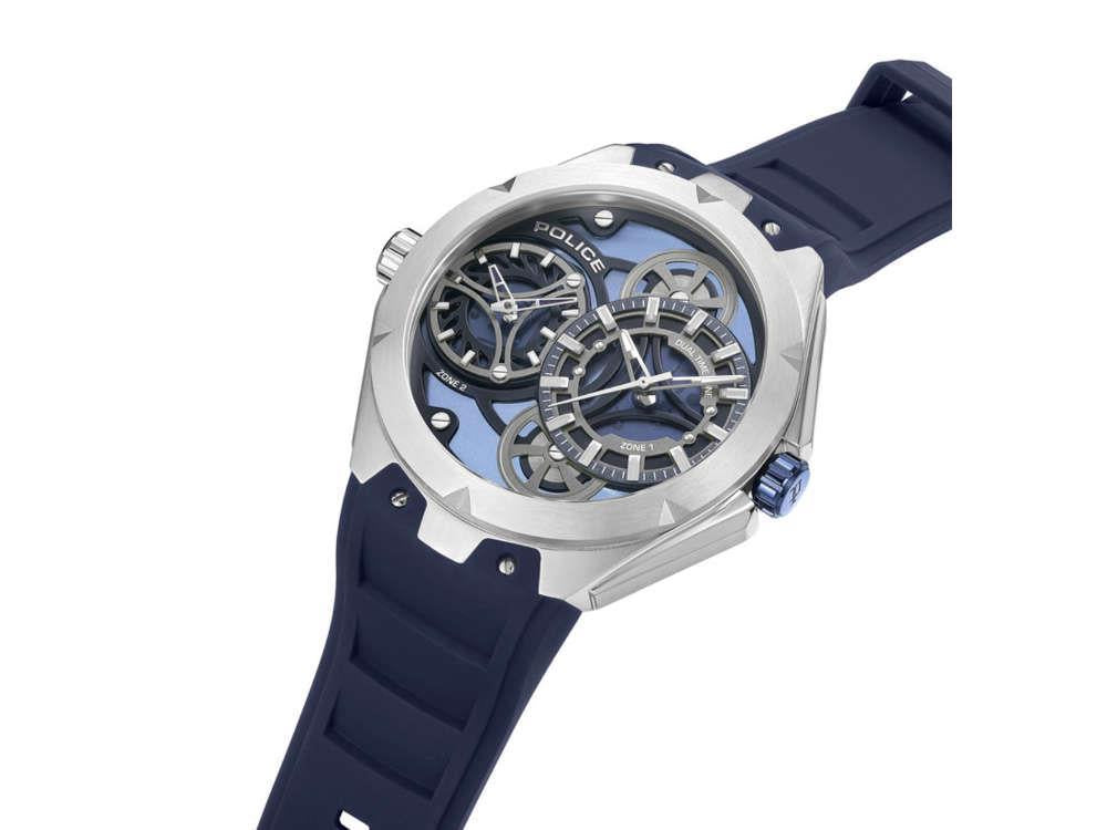 Police Scepter Quartz Watch, 46 mm, Blue, PEWGM0081703