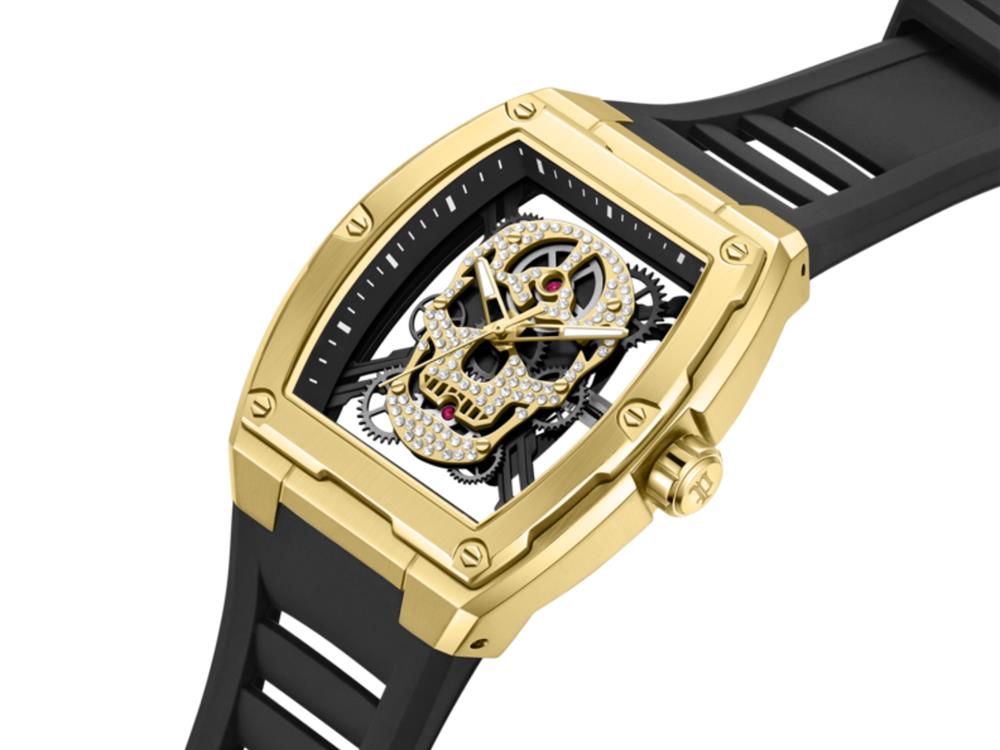 Police Cranium Quartz Watch, 42 mm, Black, PEWJM0081303