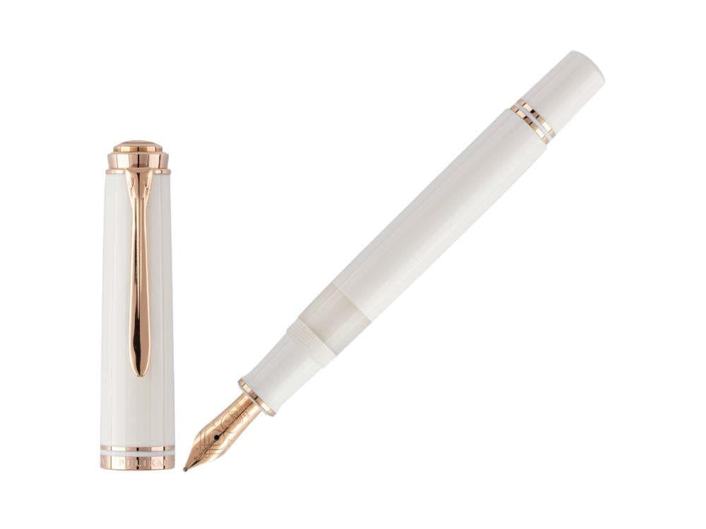 Pelikan M600 White & Rose Gold Fountain Pen, Special Edition, 300014586