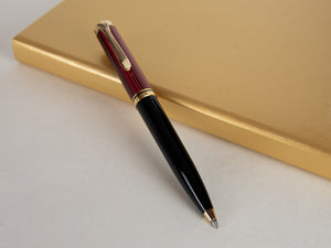 Pelikan K600 Ballpoint pen, Black and red, Gold trim, 928937