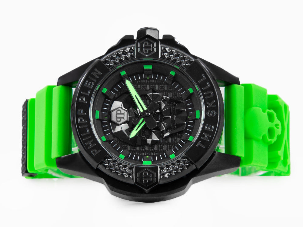 Philipp Plein The Skull Quartz Watch, PVD, Black, 44 mm, PWAAA2524