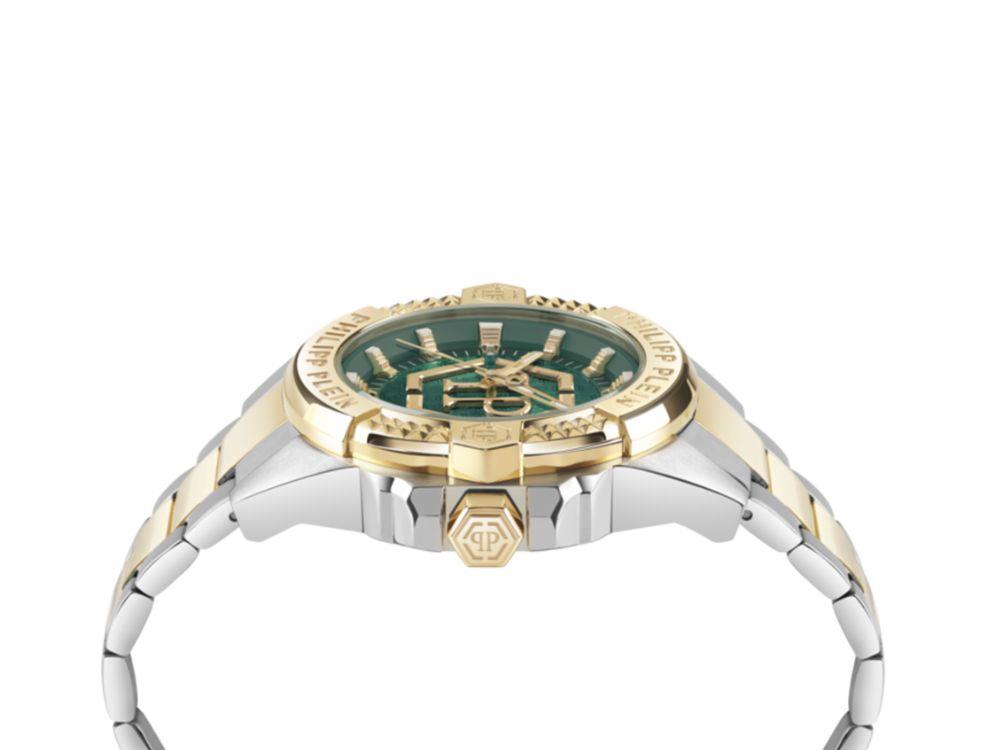 Philipp Plein Majesty Quartz Watch, Green, 45 mm, Mineral crystal, PWBHA0626