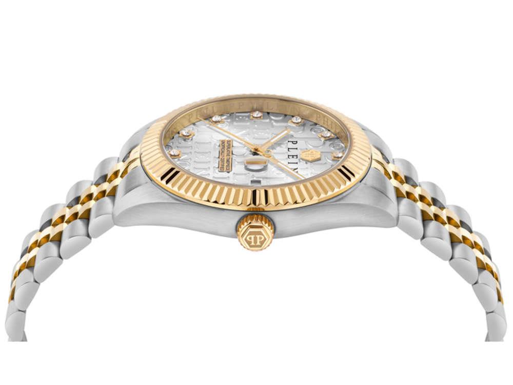 Philipp Plein Superlative Date Quartz Watch, Gray, 41 mm, PWMFA0425