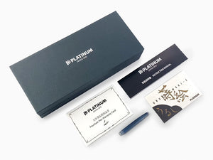 Platinum Plaisir Fountain Pen, Anodized aluminium, Black, PGB-1000-1