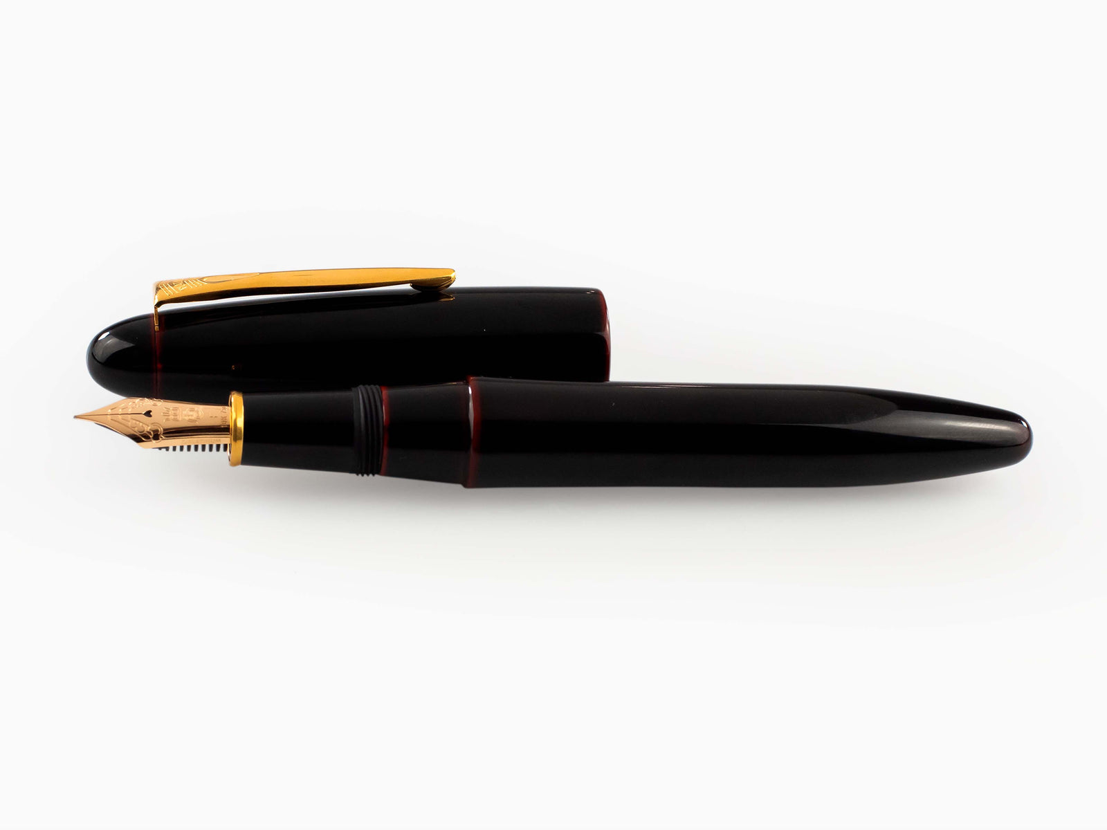 Platinum Izumo Fountain Pen, Red, Ebonite, Tamenuri PIZ-55000-28