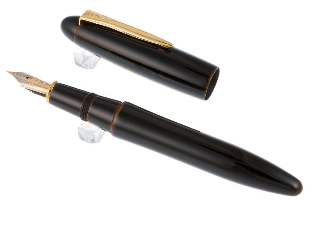 Platinum Izumo Fountain Pen, Yellow, Ebonite, Tamenuri PIZ-55000-30
