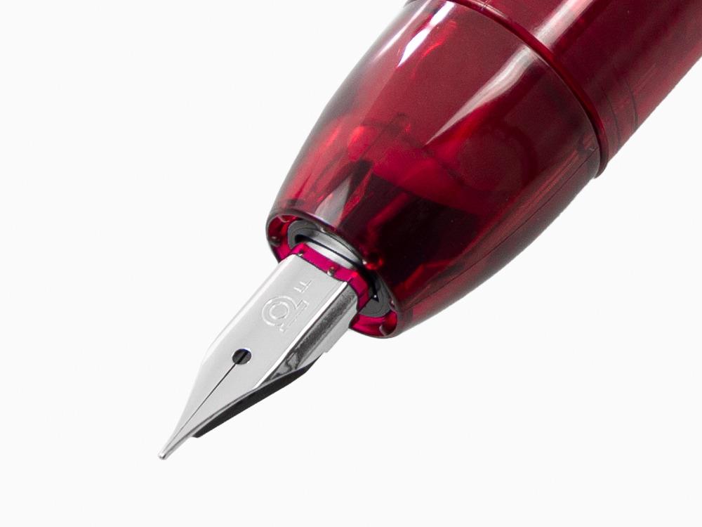 Platinum Curidas Fountain Pen, Retractable, Gran Red, PKN-7000-77