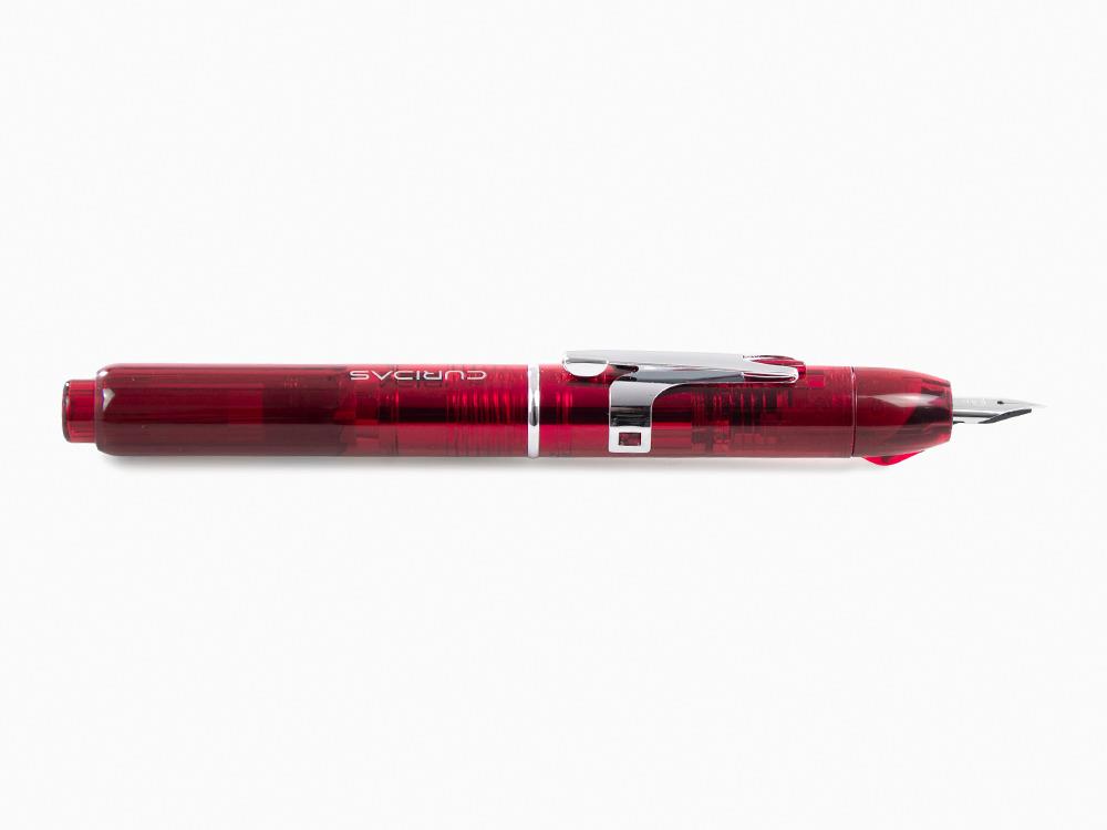 Platinum Curidas Fountain Pen, Retractable, Gran Red, PKN-7000-77