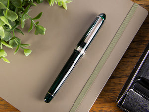 Platinum Century Laurel Green Fountain Pen, Resin, PNB-18000CR-41