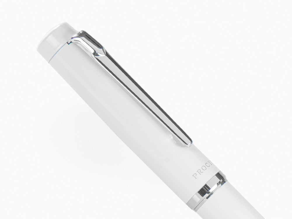 Platinum Procyon Porcelain Fountain Pen, Aluminium, White, PNS-5000-3