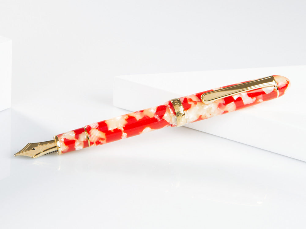 Platinum Celluloid Fountain Pen #24 Koi Gold Trims - PTB-30000S-24