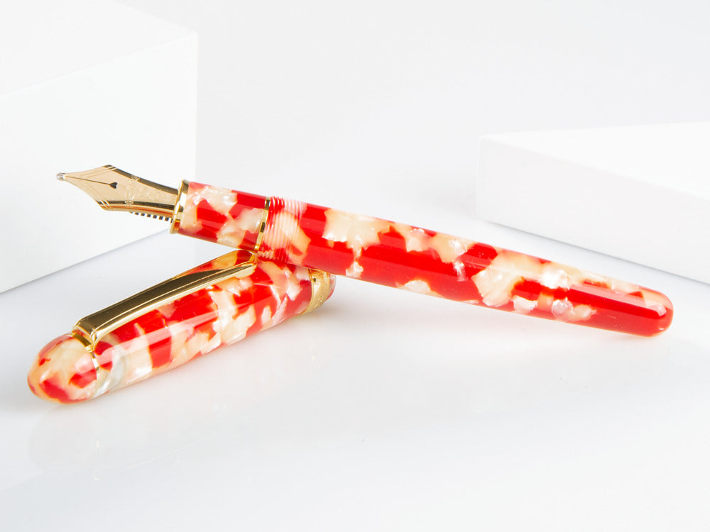 Platinum Celluloid Fountain Pen #24 Koi Gold Trims - PTB-30000S-24