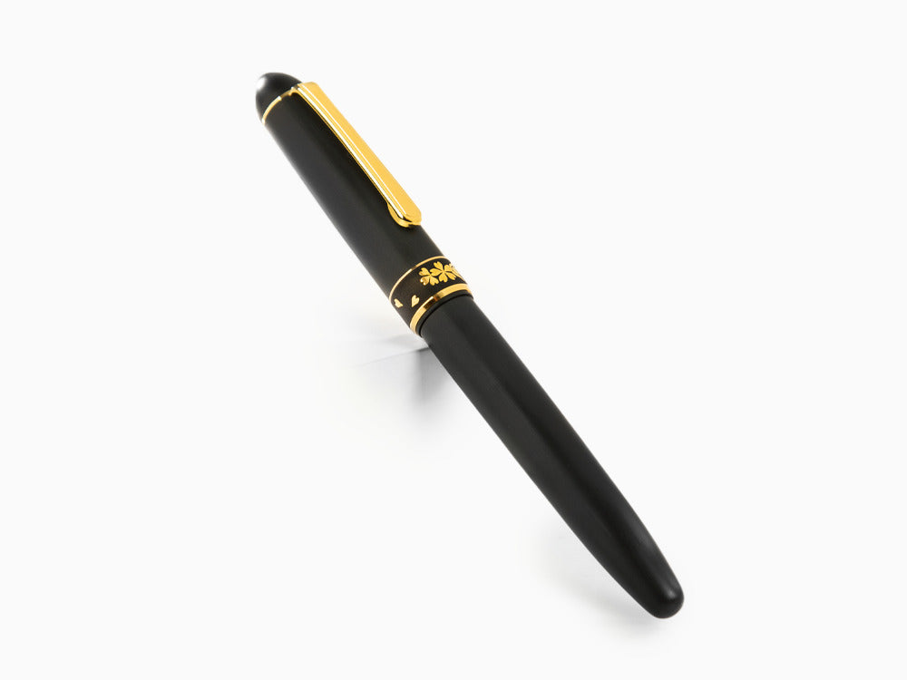 Platinum 3776 Pure Gold Zo-gan Fountain Pen, Resin, PTB-30000Z-96