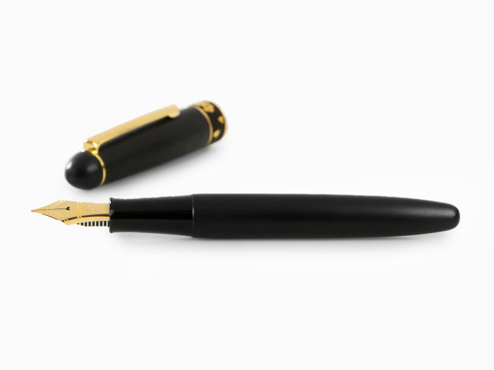 Platinum 3776 Pure Gold Zo-gan Fountain Pen, Resin, PTB-30000Z-96