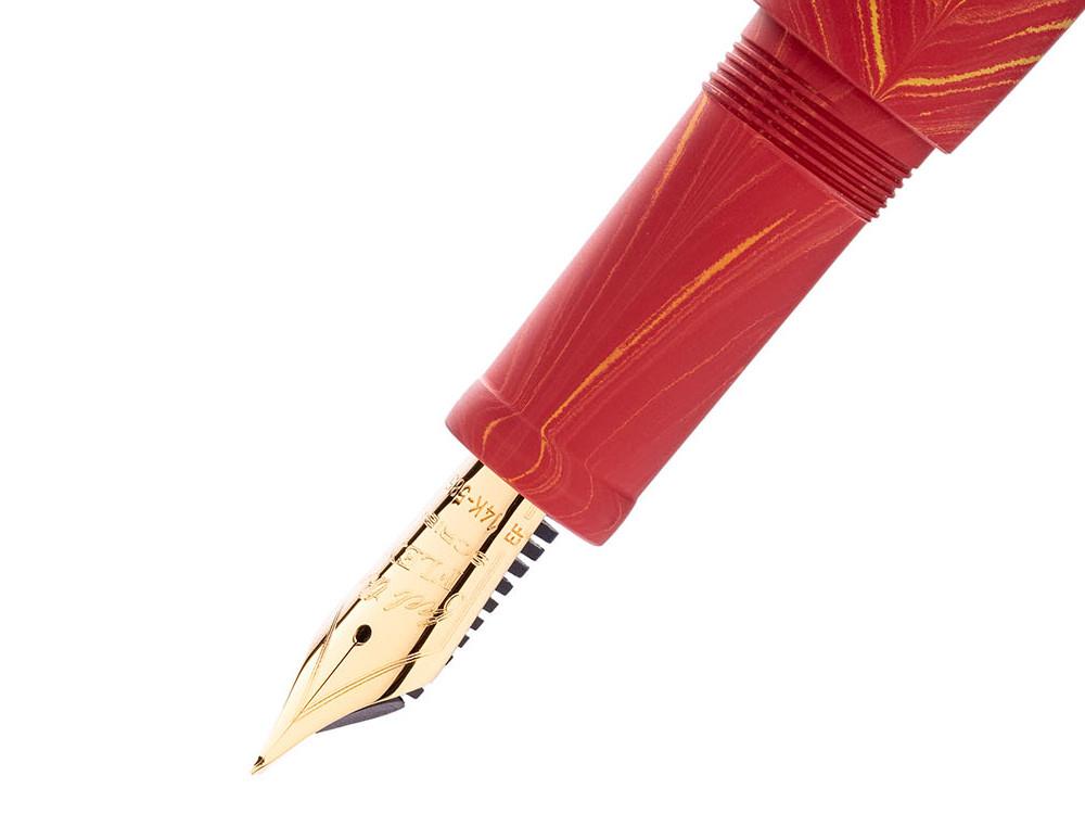 Scribo La Dotta Liber Fountain Pen, Ebonite, 14k Gold, DOTFP24YG1403