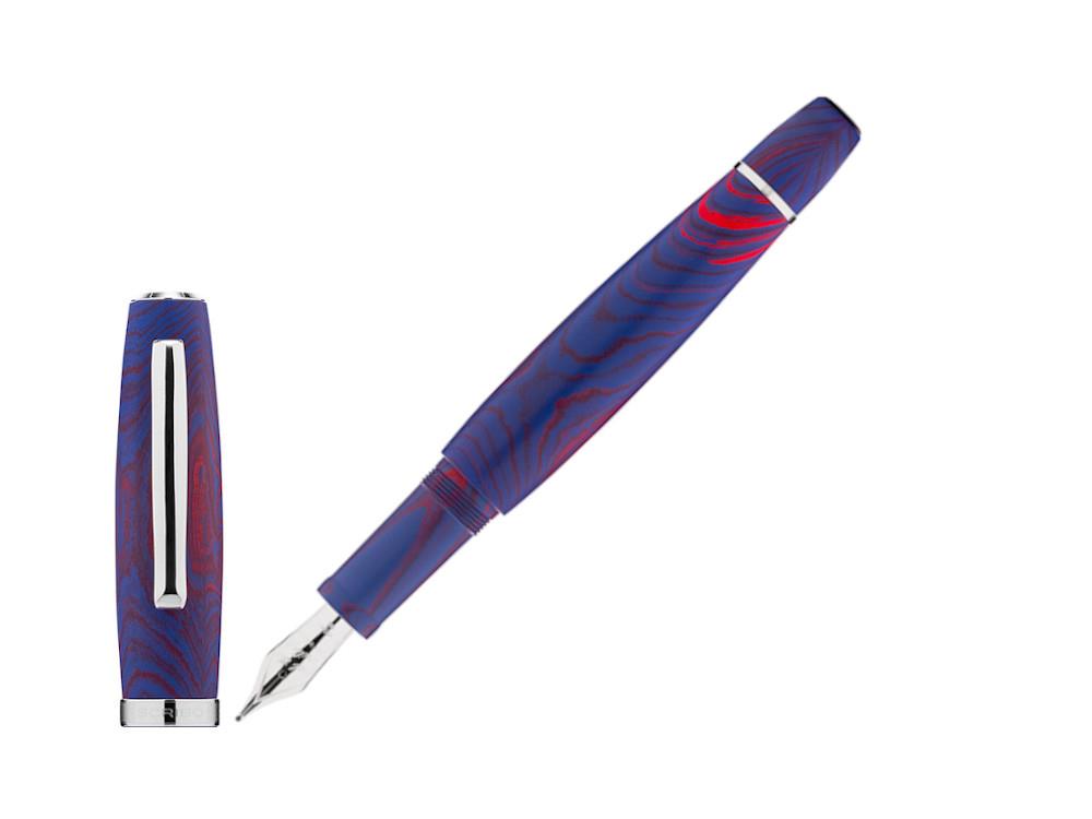 Scribo La Dotta Paradisus Fountain Pen, 14K, Blue DOTFP25PL1403
