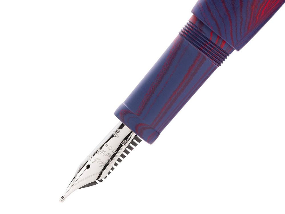 Scribo La Dotta Paradisus Fountain Pen, 14K, Blue DOTFP25PL1403