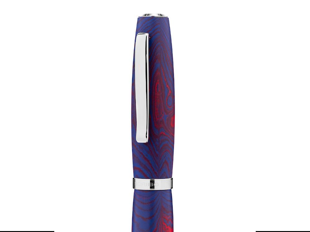 Scribo La Dotta Paradisus Fountain Pen, 14K, Blue DOTFP25PL1403