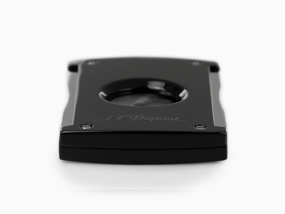 S.T. Dupont Maxijet Cigar Cutter, Chrome, Black, 003265