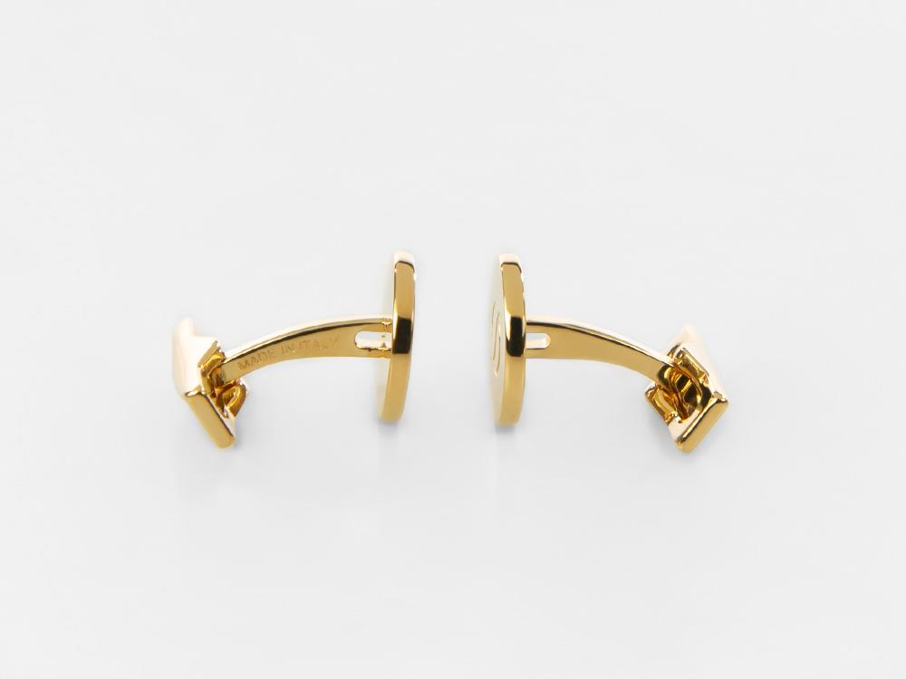 S.T. Dupont D Cufflinks, Metal, Gold, 005836