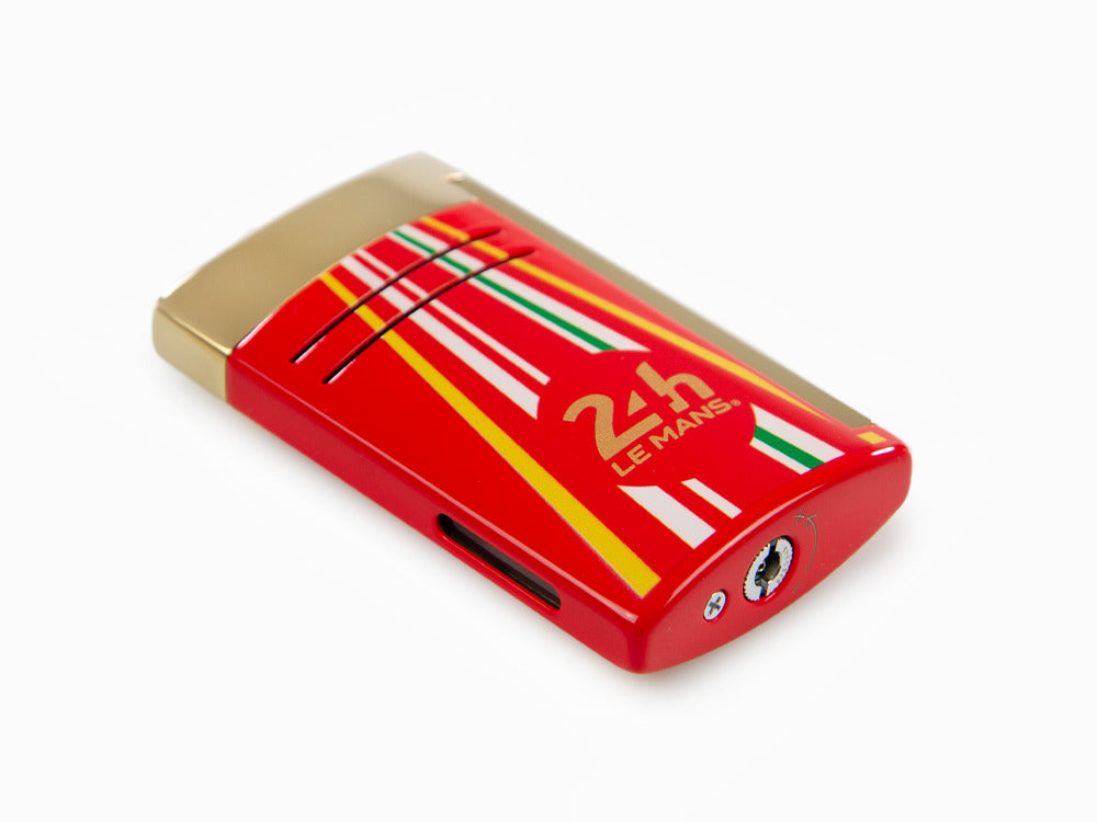 S.T. Dupont 24H Du Mans Maxijet Lighter, Palladium, Red, 020090