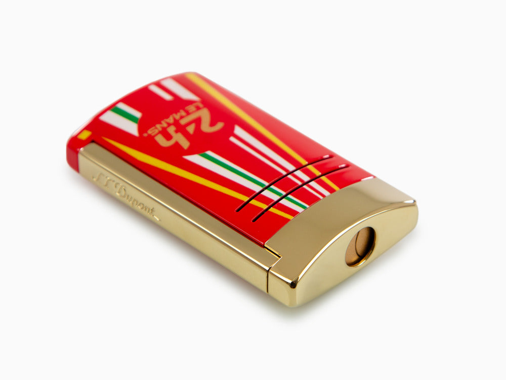 S.T. Dupont 24H Du Mans Maxijet Lighter, Palladium, Red, 020090