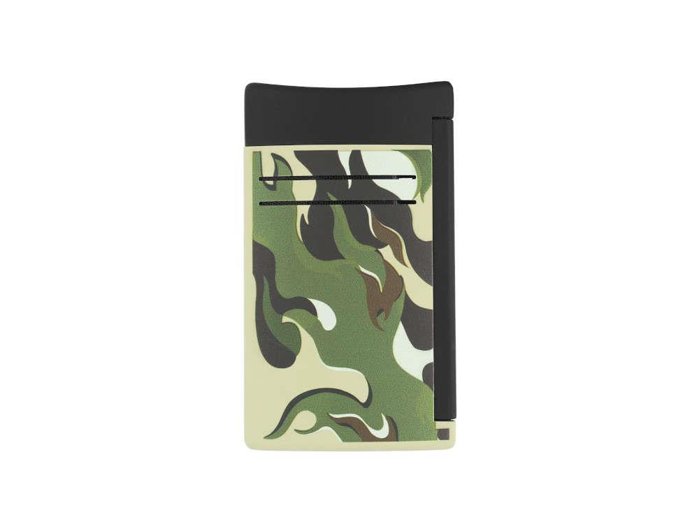 S.T. Dupont Camo Maxijet Lighter, Metal, PVD, Green, Limited Edition, 020150