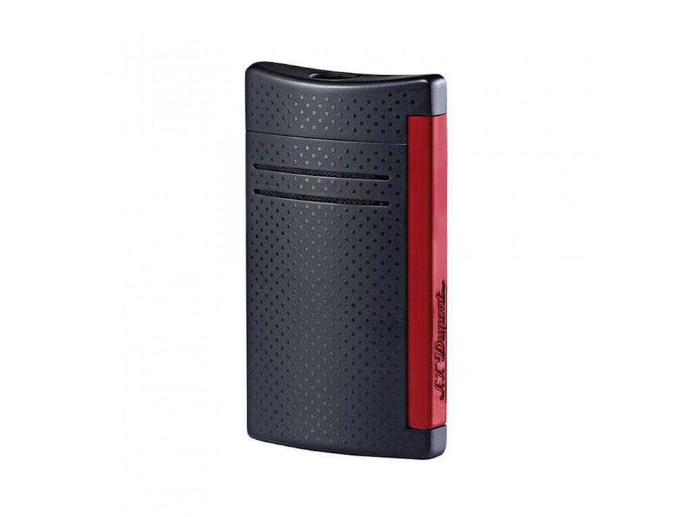 S.T. Dupont Maxijet Lighter, Chrome, Red/Black Matte, 020160N