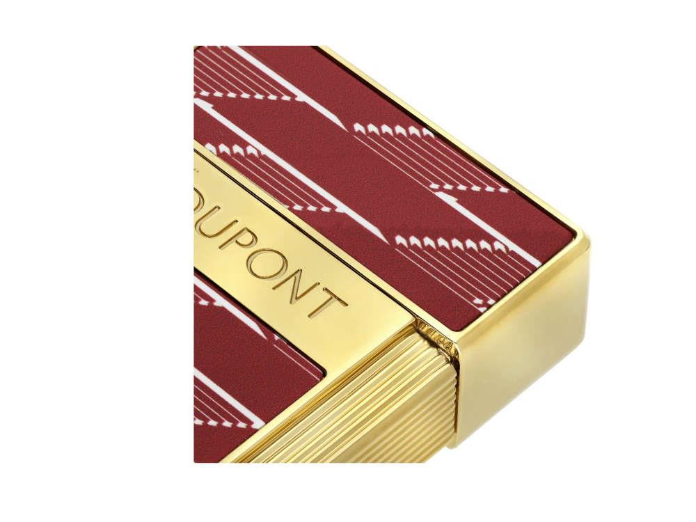 S.T. Dupont Biggy Monogram 1872 Lighter, Burgundy, Limited Edition, 025078B