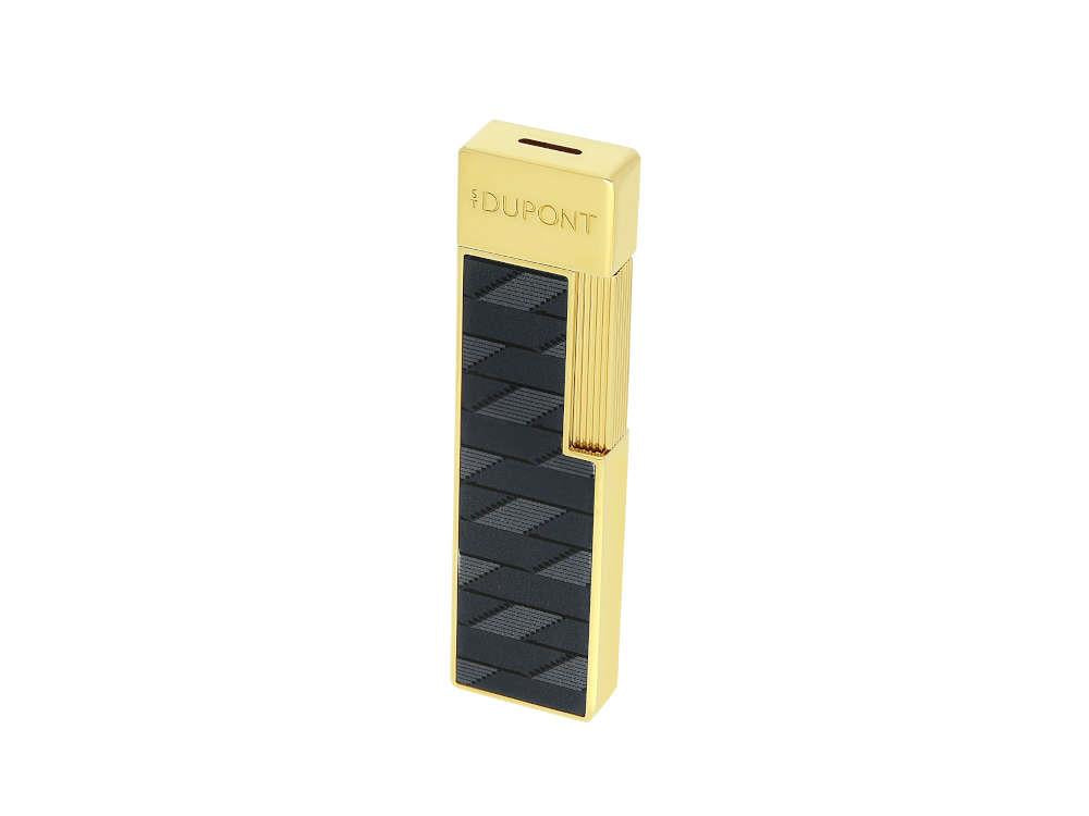 S.T. Dupont Twiggy Monogram 1872 Lighter, Black, Limited Edition, 030079