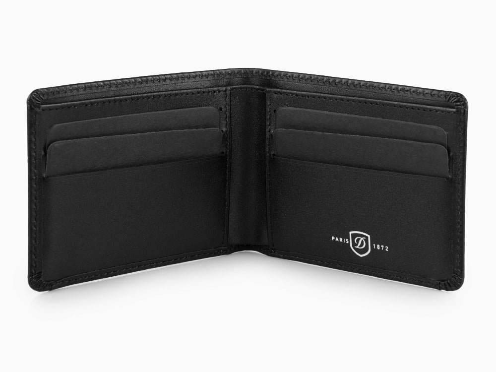 S.T. Dupont Défi Millennium Wallet, Leather, Black, 6 Cards, 172003