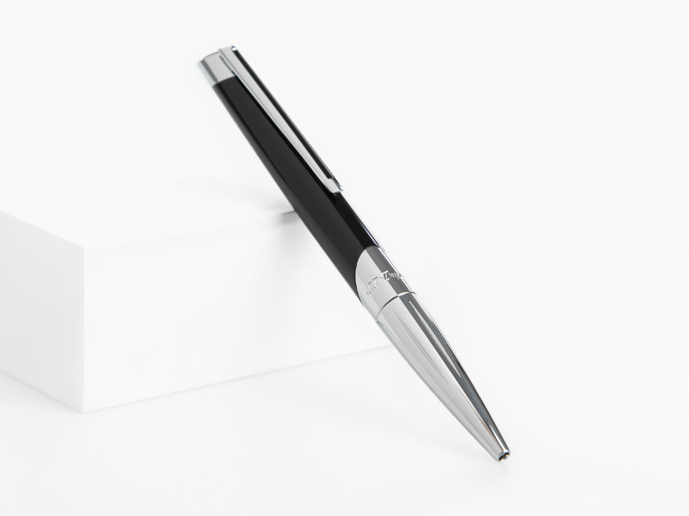 S.T. Dupont Défi Ballpoint pen, Lacquer, Chrome Trim, Black, 405706