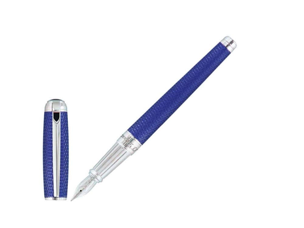 S.T. Dupont Line D Velvet Animation Ocean Blue Fountain Pen, 410001L