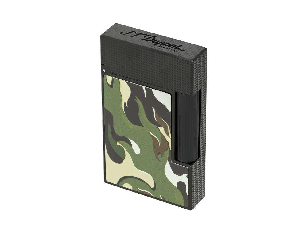 S.T. Dupont Ligne 2 Camo Lighter, Metal, Green, Limited Edition, C16050
