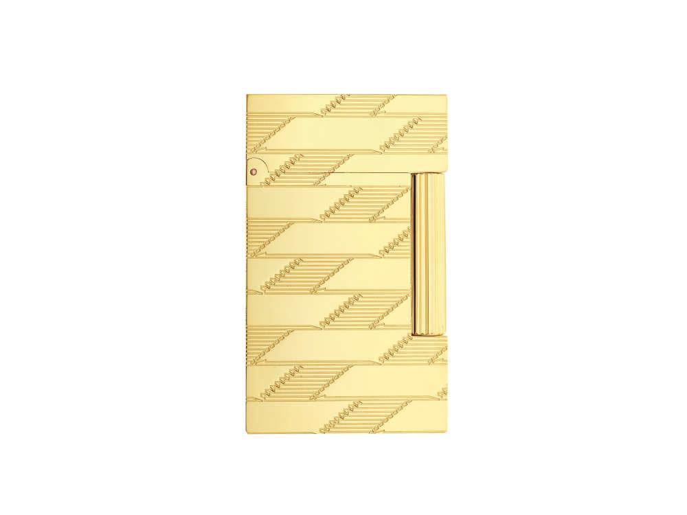 S.T. Dupont Ligne 2 Monogram 1872 Lighter, Golden, Limited Edition, C16178
