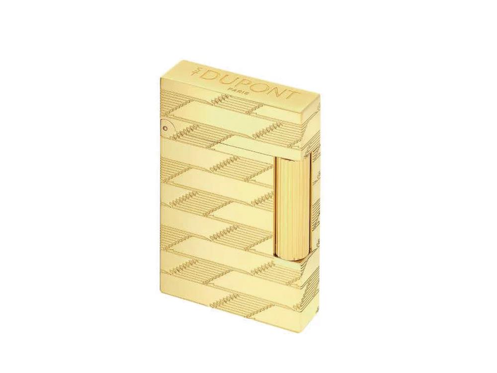 S.T. Dupont Ligne 2 Monogram 1872 Lighter, Golden, Limited Edition, C16178