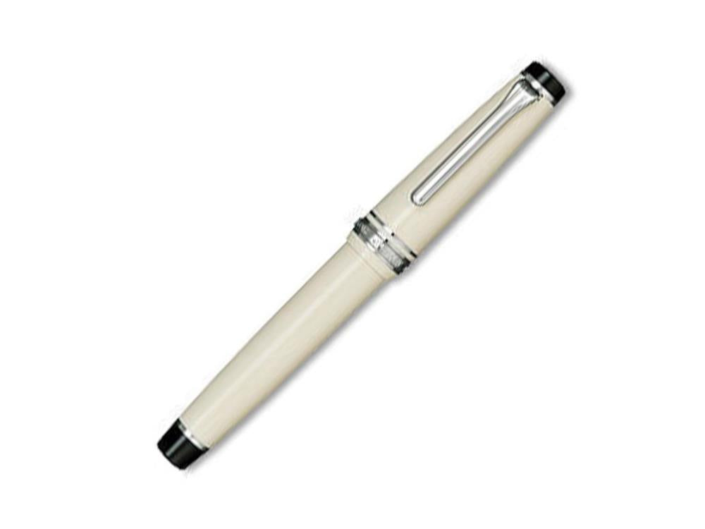 Sailor Professional Gear Color Fountain Pen, Ivory, Chrome, 11-9280-417
