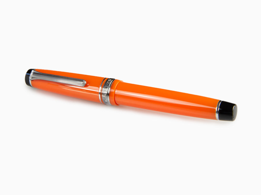 Sailor Professional Gear Color Fountain Pen, Orange, Chrome trim