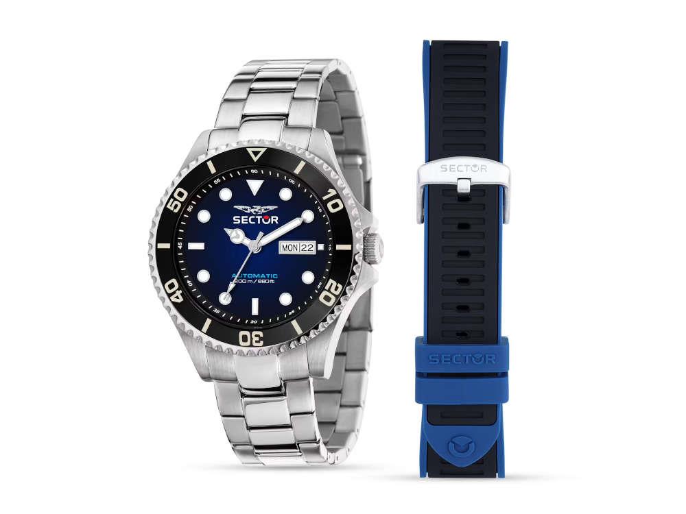 Sector No Limits 230 Automatic Watch, Blue, 43 mm, R322116003