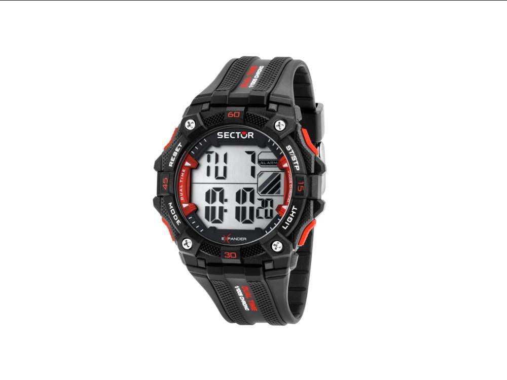 Sector No Limits EX-51 Digital Watch, Black, 49 mm, R3251317001