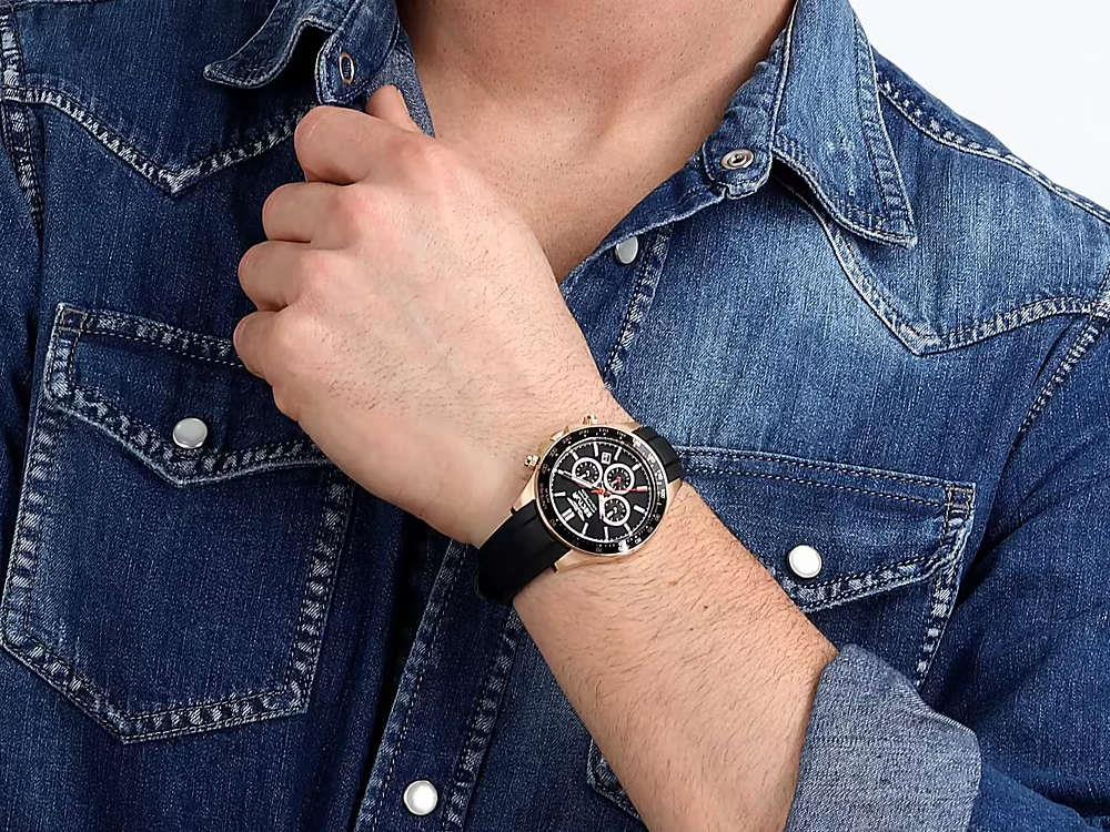 Sector No Limits 230 Quartz Watch, PVD Rose Gold, Black, 43 mm, R3271661029