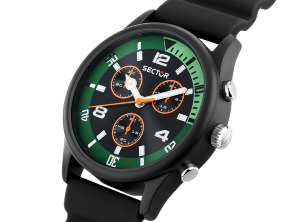 Sector No Limits H2O Quartz Watch, Black, 43 mm, R3271718002