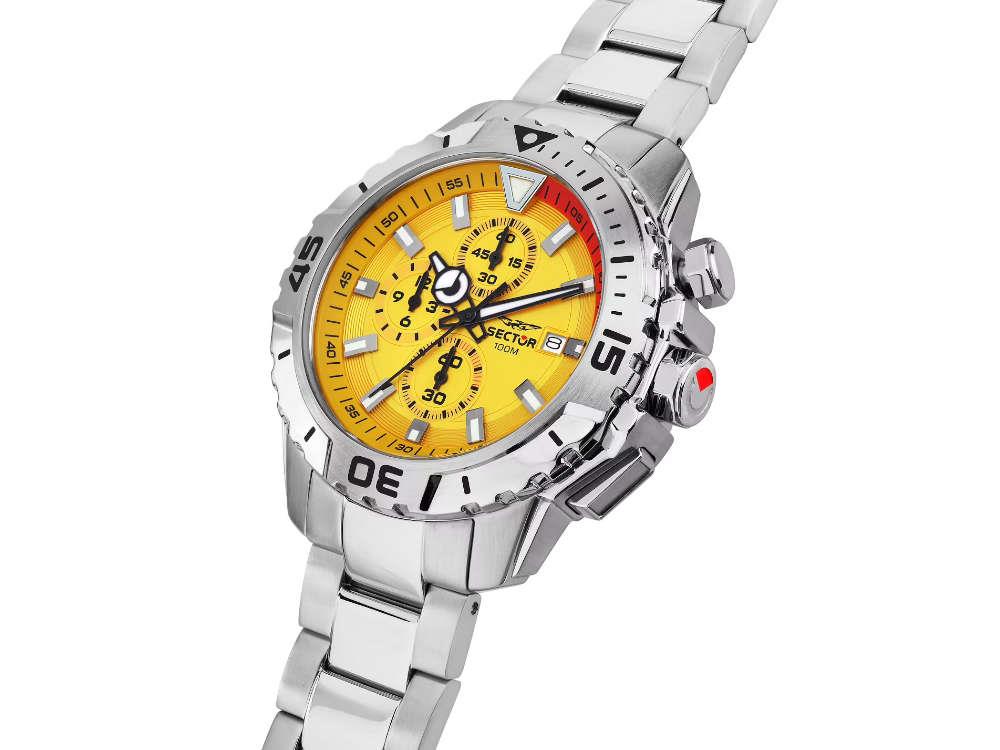 Sector No Limits Legend Quartz Watch, Yellow, 43 mm, R3273735002