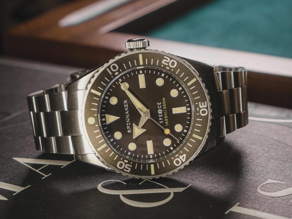 Spinnaker Spence Hickory Brown Automatic Watch, Brown, 40 mm, 30 atm, SP-5097-33