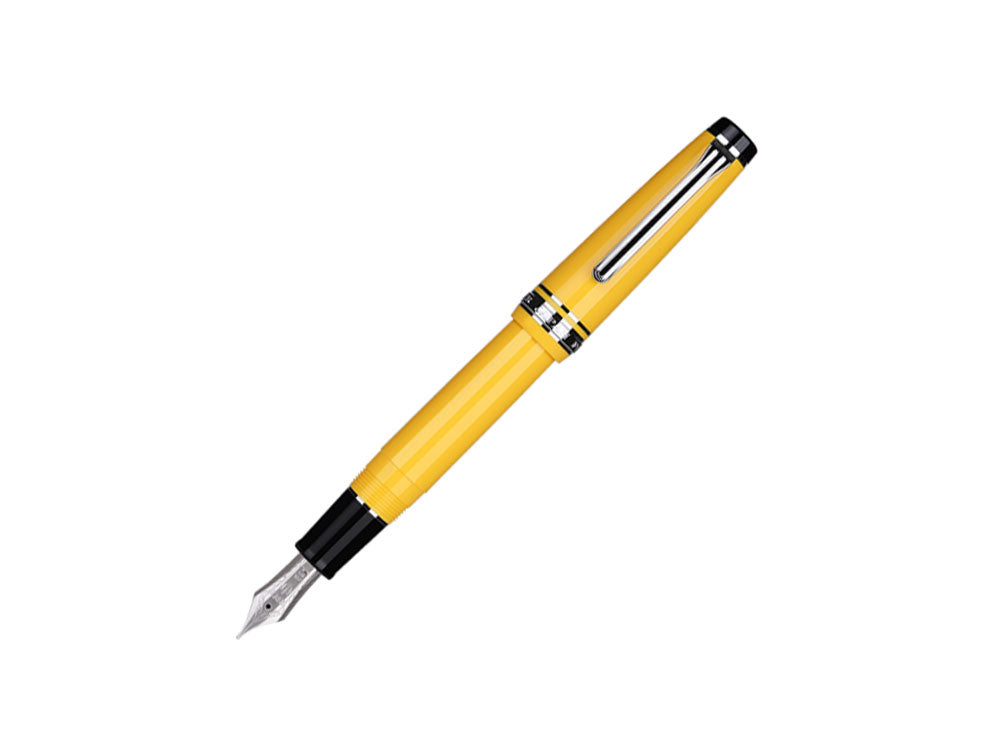Sailor ProfessionalGear Color Fountain Pen, Yellow, Chrome, 11-9280-470
