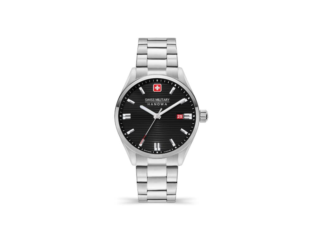 Swiss Military Hanowa Land Roadrunner Quartz Watch, Black, 42mm, SMWGH2200101