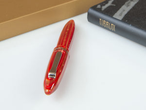Tibaldi Bononia Seashell Mist Rollerball pen, Resin, Red, Palladium, BNN-72-RB