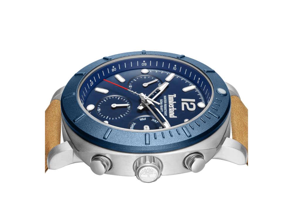 Timberland Pyperville Quartz Watch, Blue, 46 mm, TDWGF0074901