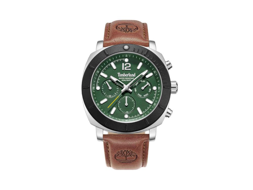Timberland Pyperville Quartz Watch, Green, 46 mm, TDWGF0074902
