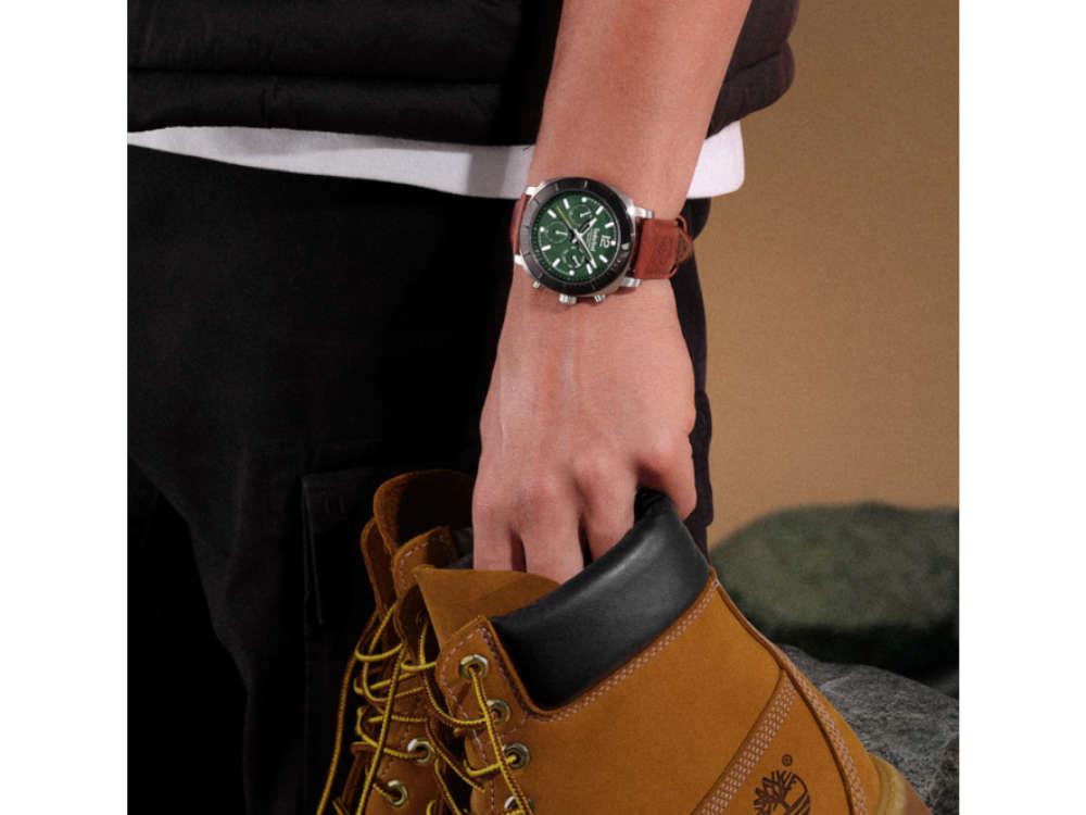 Timberland Pyperville Quartz Watch, Green, 46 mm, TDWGF0074902